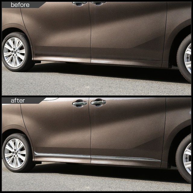 30系 アルファード ヴェルファイア ドア メッキ サイドモール 前期  