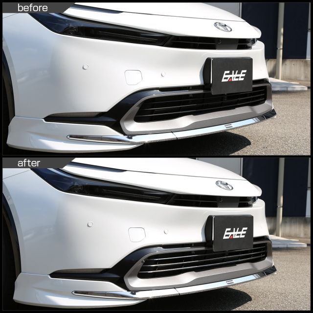 60系 プリウス フロントバンパー グリル メッキ ガーニッシュ