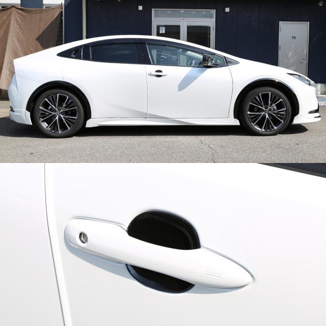 60系 プリウス ピアノブラック ドアハンドル ガーニッシュ ZVW60 ZVW65