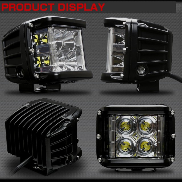 LED 作業灯 27W ドライビングランプ CREE XB-D 左右非対称2個