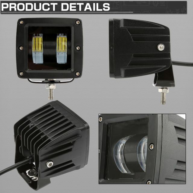 LED 作業灯 20W ライトポッド フォグランプ バックランプ 補助灯