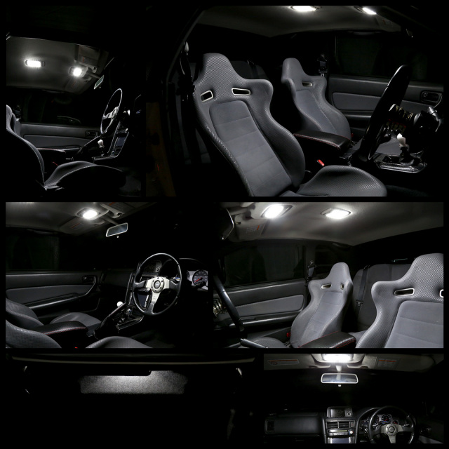 ニッサン R34 スカイライン 2ドア クーペ GT-R 4ドア セダン LED