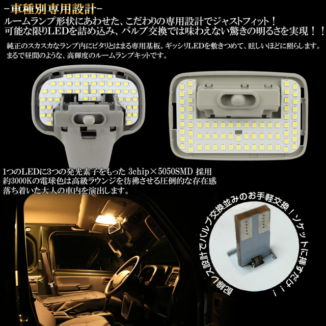 LED ルームランプ スーパーキャリイ スーパーキャリィ DA16T 2024年3月