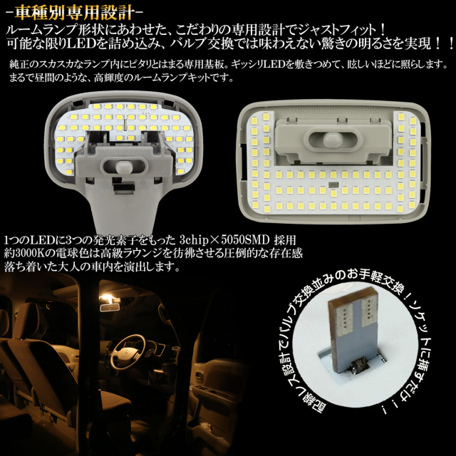エブリイバン エブリィ バン LED ルームランプ DA17V DA64V 電球色