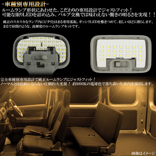 LED ルームランプ ハイゼットカーゴ S700V S710V スマートインナー