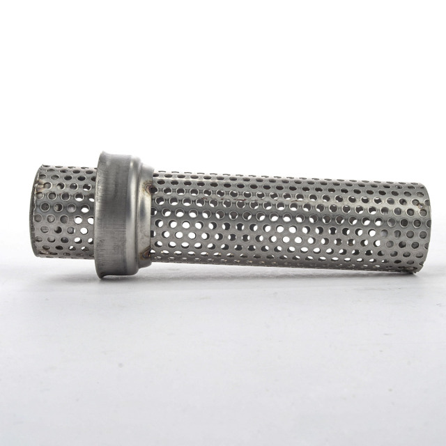 rpm管サイレンサー　パンチングメッシュ加工 バイク 汎用 適合径50.8mm ロング パンチングメッシュ マフラー