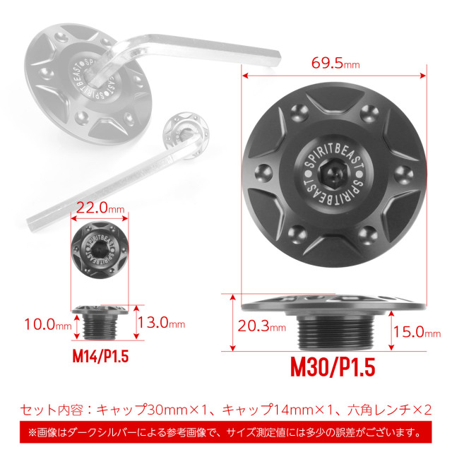 XTZ125E クランクケースカバー クランケース カバーキャップ M14 M30 CT125ハンターカブ クロスカブ