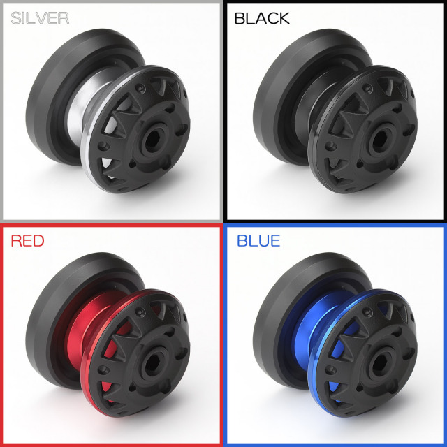 バイク スタンドフック スイングアーム用 M6 リア用 アルミ＆樹脂 左右
