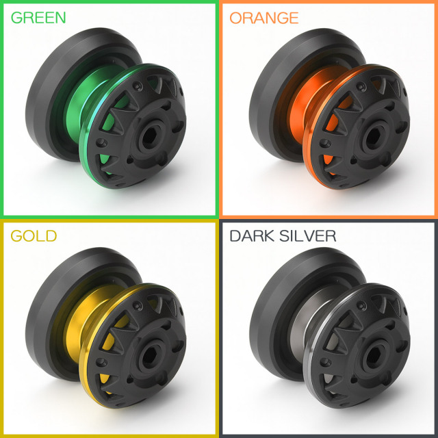 バイク スタンドフック スイングアーム用 M6 リア用 アルミ＆樹脂 左右