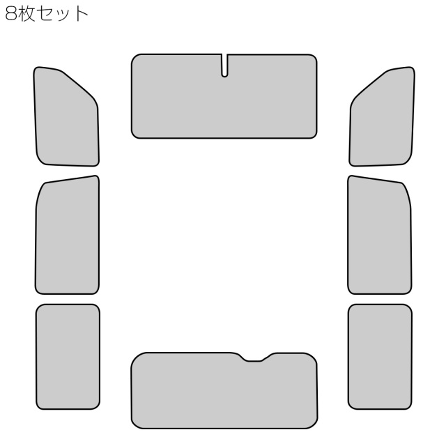 サンシェード NV350 キャラバン E26 専用設計 全窓用セット 5層