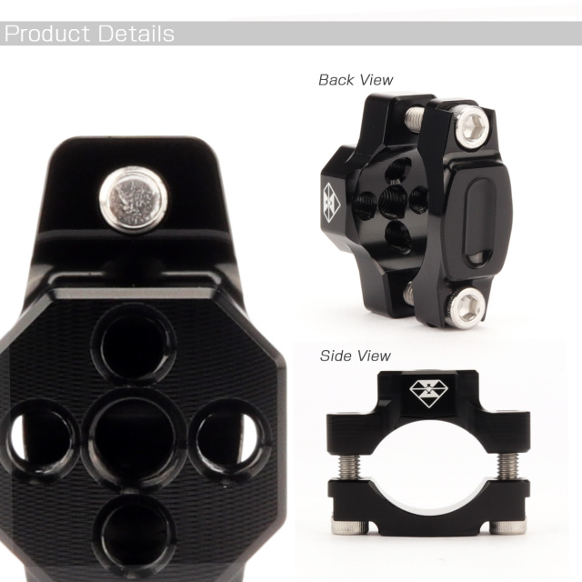 バイク ブラケット ハンドルバー パイプ クランプ M6 M8 5穴