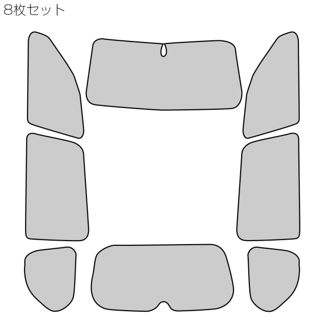 サンシェード 150系 プラド PRADO 専用設計 全窓用セット 5層