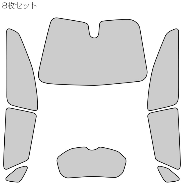 サンシェード 210系 カローラツーリング COROLLA Touring 全窓用 8枚