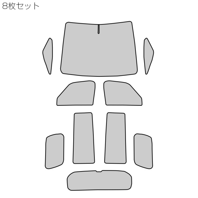 40系 アルファード ヴェルファイア サンシェード 全窓用セット