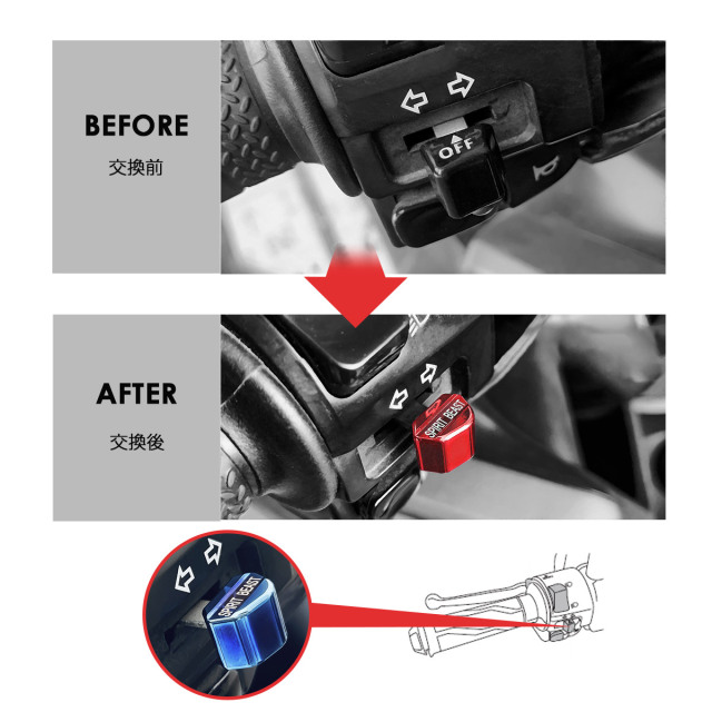 ウインカースイッチ ウインカーボタン NMAX125 NMAX155 エヌマックス