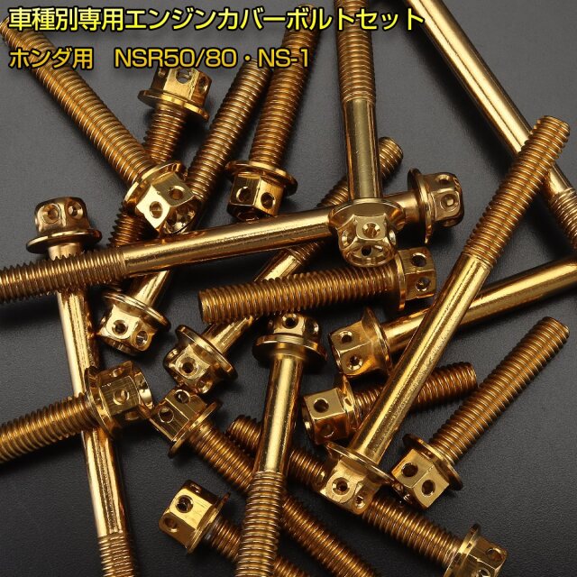 エンジンカバー ボルトセット NSR50 NSR80 NS-1 16本セット フラワー