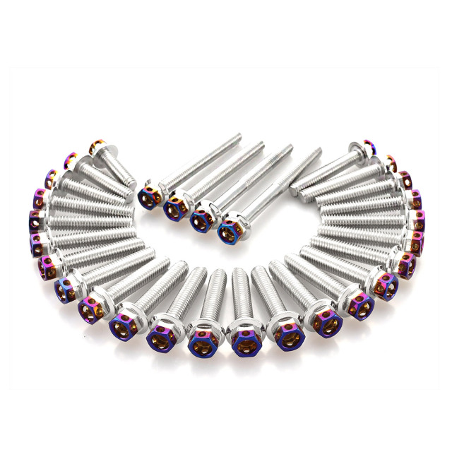 エンジンカバー ボルトセット CB400SF NC39 28本セット ヘキサゴン