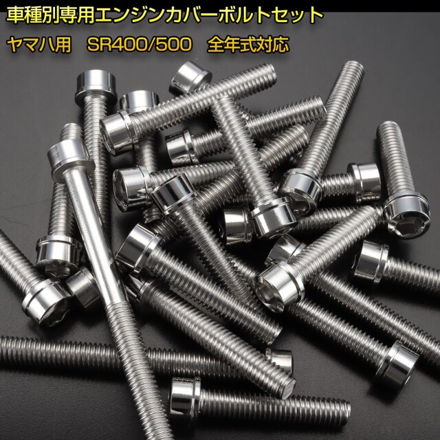 エンジンカバー ボルトセット SR400 SR500 20本セット スリムヘッド