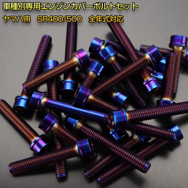パーツ SR400 エンジンカバー ボルトセット SR400 SR500 20本セット スリムヘッド