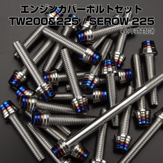 エンジンカバー ボルトセット TW200 TW225 セロー 225 SEROW 22