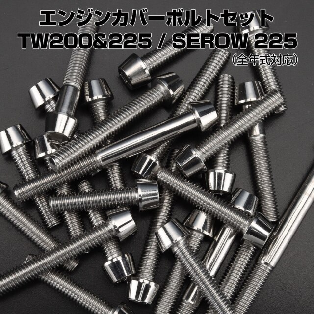 エンジンカバー ボルトセット TW200 TW225 セロー 225 SEROW 22