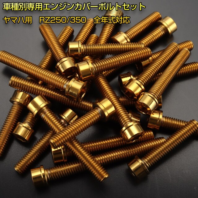 エンジンカバー ボルトセット RZ250 RZ350 25本セット スリム