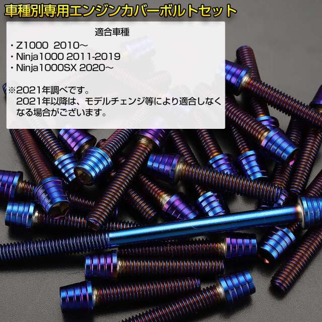 エンジンカバー ボルトセット Z1000 2010年- Ninja1000 2010-2019年
