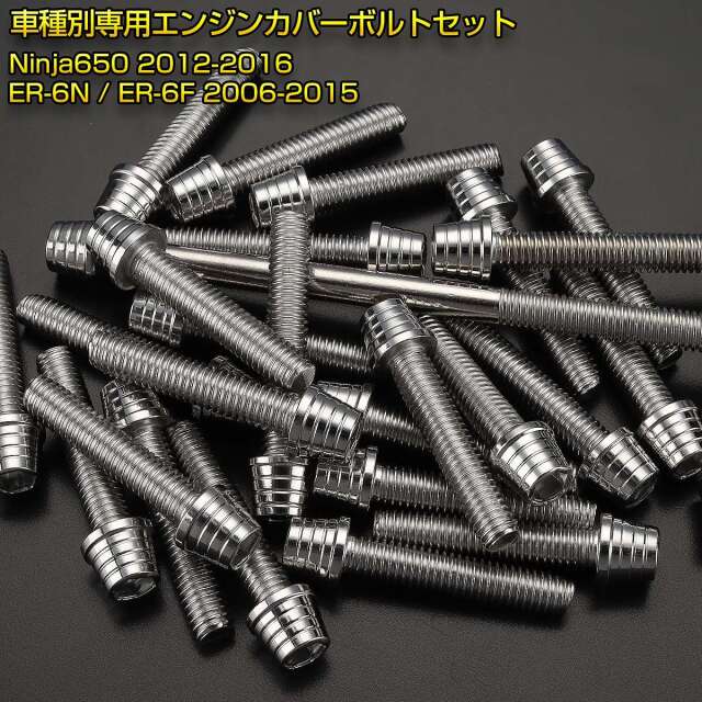 エンジンカバー ボルトセット Ninja650 2012-2016年 ER-6N ER-6F 2006