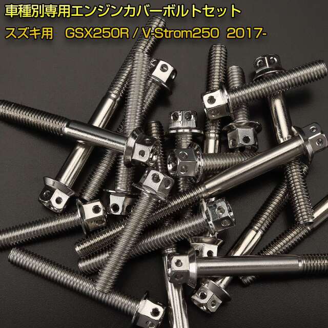 エンジンカバー ボルトセット GSX250R V-Strom250 25本セット フラワー