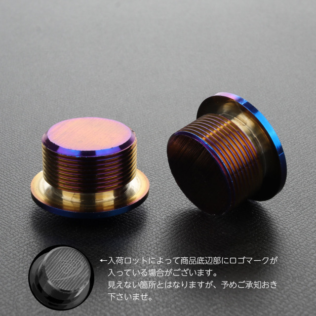 Garage T&F ステンレス フロントフォーク用パーツ フロントフォーク トップキャップ M20×10mm P1.0 ホールヘッド