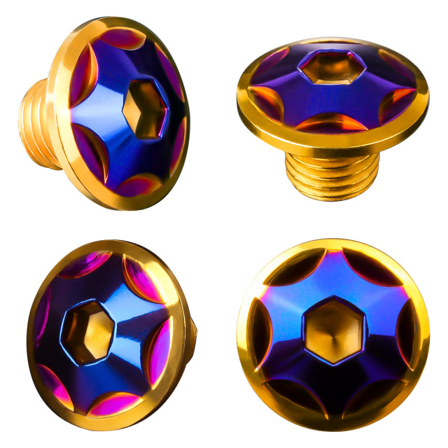 ミラーホールカバーボルト キャップ M10×10mm P1.25 正ネジ 逆ネジ 2個