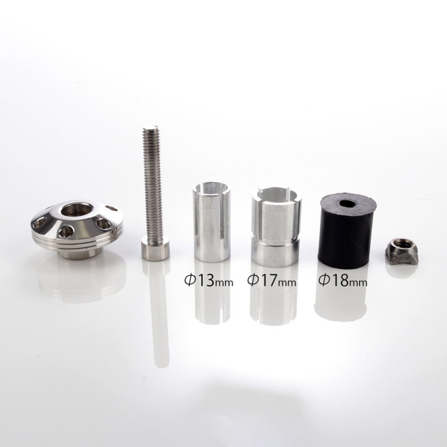 バーエンドキャップ 適合ハンドルパイプ内径13-18mm シンホール