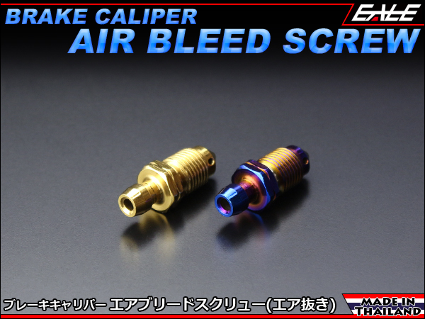 SUSステンレス 削り出し M10×16mm P=1.00 エアブリード（ブリーザ）スクリュー エア抜き ニップル 1本 2色 TH0703 【メール便可】