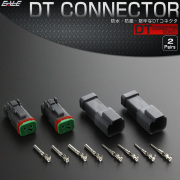 DTコネクタ オス メス 2組セット 適合電線 14-20AWG 汎用 防水 防塵 LED作業灯 ワークライト 取付 I-245 【メール便可】