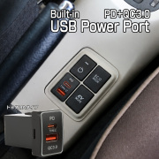 USB給電ポート TYPE-C トヨタ用 Aタイプ 純正スイッチホール ビルトイン型 PD QC3.0 急速充電対応 I-621【メール便可】