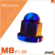 チタンナット 袋ナット M8 P1.25 フランジ付 ドームナット 焼きチタンカラー JA1633 【メール便可】