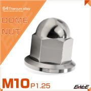 チタンナット 袋ナット M10 P1.25 フランジ付 ドームナット シルバー JA1635 【メール便可】