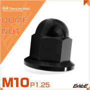 チタンナット 袋ナット M10 P1.25 フランジ付 ドームナット ブラック JA1639 【メール便可】