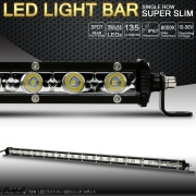 LEDライトバー 26インチ 72W 超軽量 SSシリーズ 薄型 30度スポット パターン ワークライト 作業灯 IP67 12V 24V対応 P-476