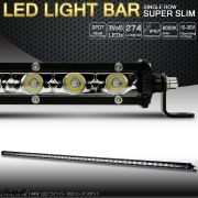 LEDライトバー 52インチ 144W 超軽量 SSシリーズ 薄型 30度スポット パターン ワークライト 作業灯 IP67 12V 24V対応 P-480