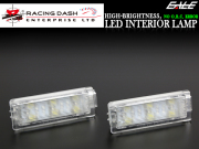 レーシングダッシュ LED インテリアランプ BMW 4ピン 汎用 カーテシランプ フットランプ ラゲッジランプ ルームランプ等 5605887W RD044