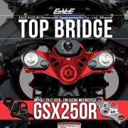 GSX250R DN11A DN12B トップブリッジ SUZUKI 17-26 T6アルミ CNC削り出し トリプルツリー アルマイト カスタム S-1024