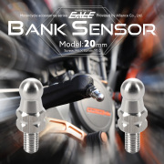 20mm バンクセンサー 汎用 ネジ M6×10mm P1.0 補修 交換用 ドレスアップにも シルバー 2個セット S-1037-2SET 【メール便可】