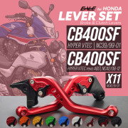 CB400SF HYPER VTEC SB スーパーボルドール NC39 NC42 X11 レバーセット アルミ製 ブレーキレバー クラッチレバー 固定式レバー 9色 S-2510