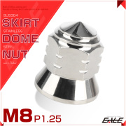スカート ドームナット M8 P1.25 フランジ付 六角 袋ナット ステンレス シルバー TF0103 【メール便可】