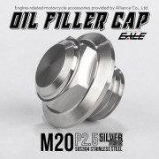 オイルフィラーキャップ M20 P2.5 六角 ヘキサゴンヘッド ステンレス製 マットシルバー 汎用 TH0267 【メール便可】
