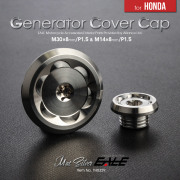 ホンダ車用 M14 M30 ジェネレーターカバー クランク＆ポイントホール キャップセット ステンレス製 HIMAWARI マットシルバー TH0329 【メール便可】