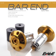 バーエンドキャップ 適合ハンドルパイプ内径13-18mm シンホールヘッド ステンレス 薄型 ゴールド TH0435