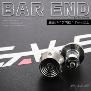 バーエンドキャップ 適合ハンドルパイプ内径17mm ウエイト バランサー ステンレス 2個セット マットシルバー TH0467