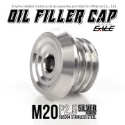 オイルフィラーキャップ M20 P2.5 六角穴 ステンレス製 マットシルバー 汎用 TH0491 【メール便可】
